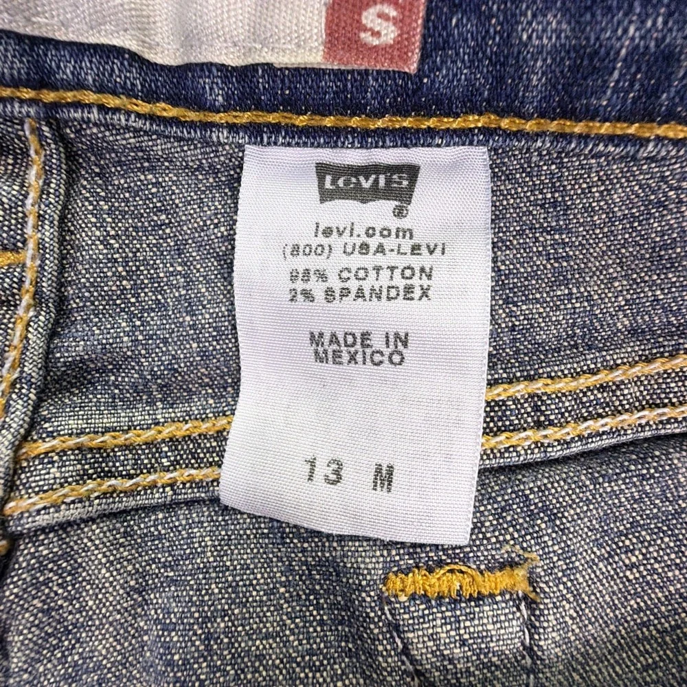 Vintage Levis 519 Flare Womens 13M (34x31)‎ Flare Boot Stretch Denim Jeans Y2K